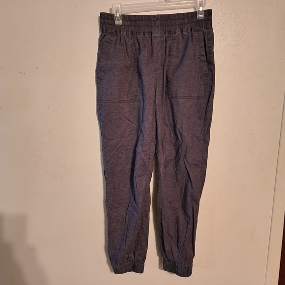 Prana Black Gray Drawstring Pants Size S - Picture 1 of 9